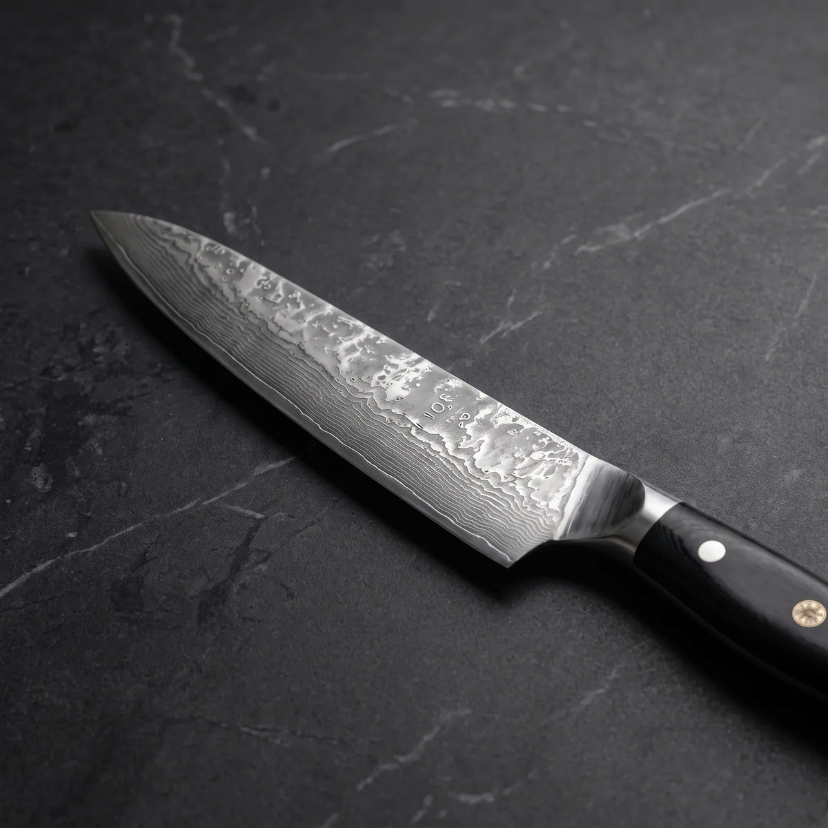 Genbu Gyuto Chef Knife – blade detail