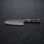 Hoshikage Santoku All-Purpose Knife – on the board