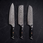 Kurenai Knife Trio (Gyuto, Nakiri & Santoku) · hero