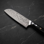 Oboro Santoku All-Purpose Knife – blade detail