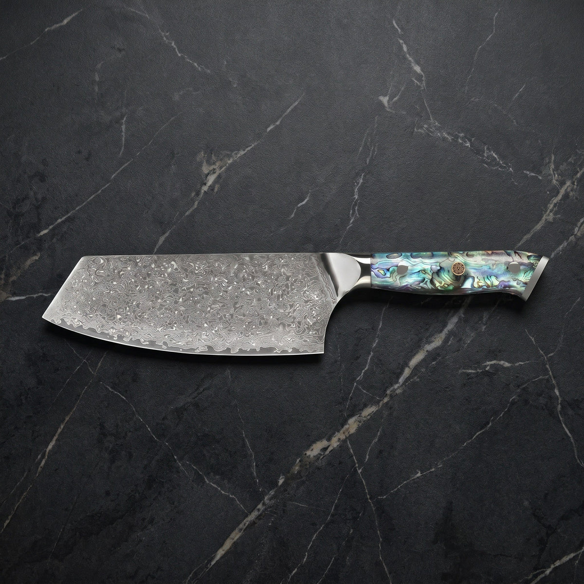 Shirogane Cleaver Knife – on the board