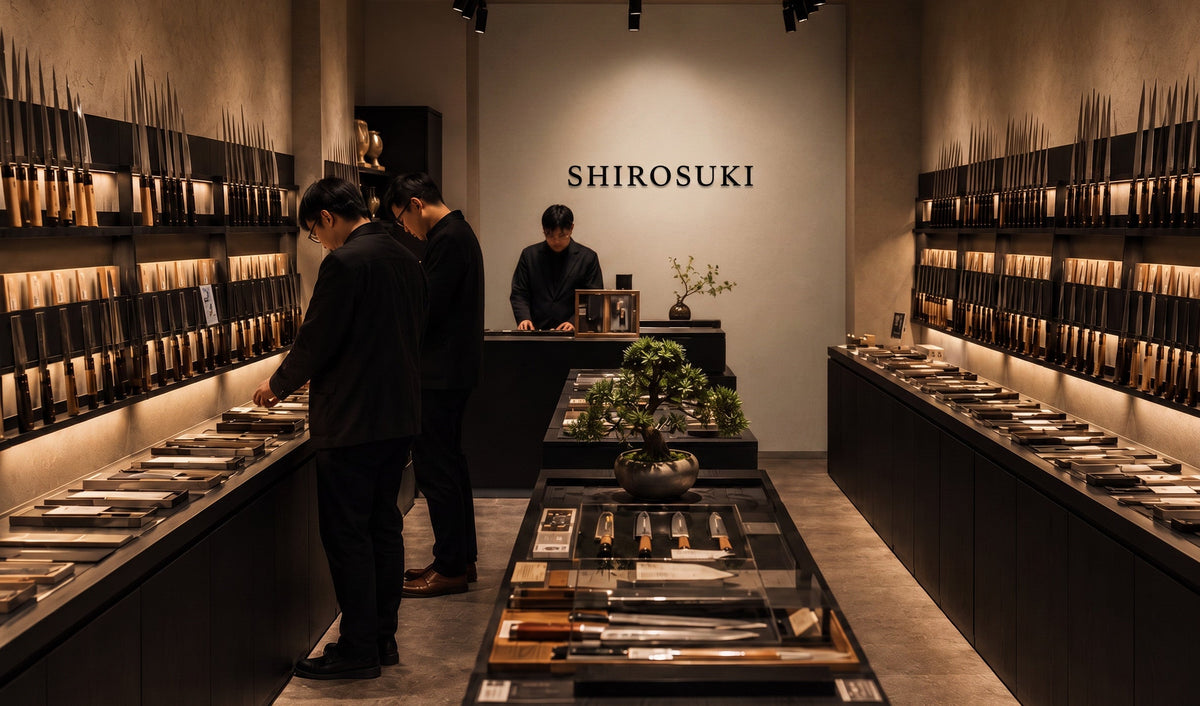 SHIROSUKI knife showroom interior