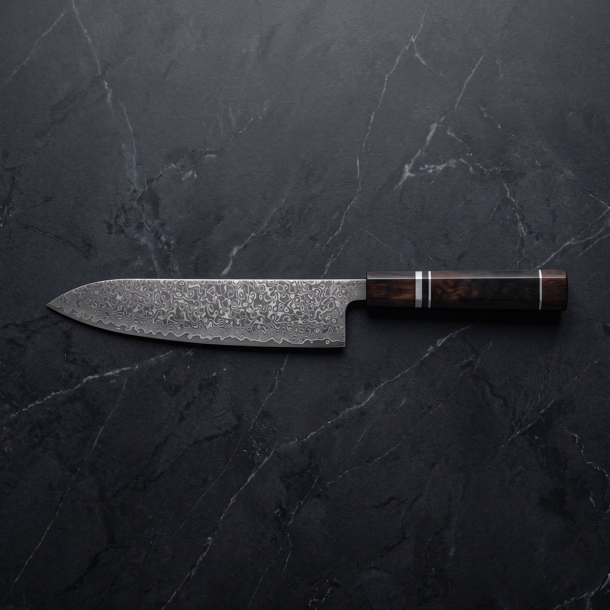 Suisei Gyuto Chef Knife – on the board